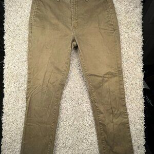 Levi Strauss Brown Tan Mens Pants 32x30 Straight Leg Dress Pants White Tab